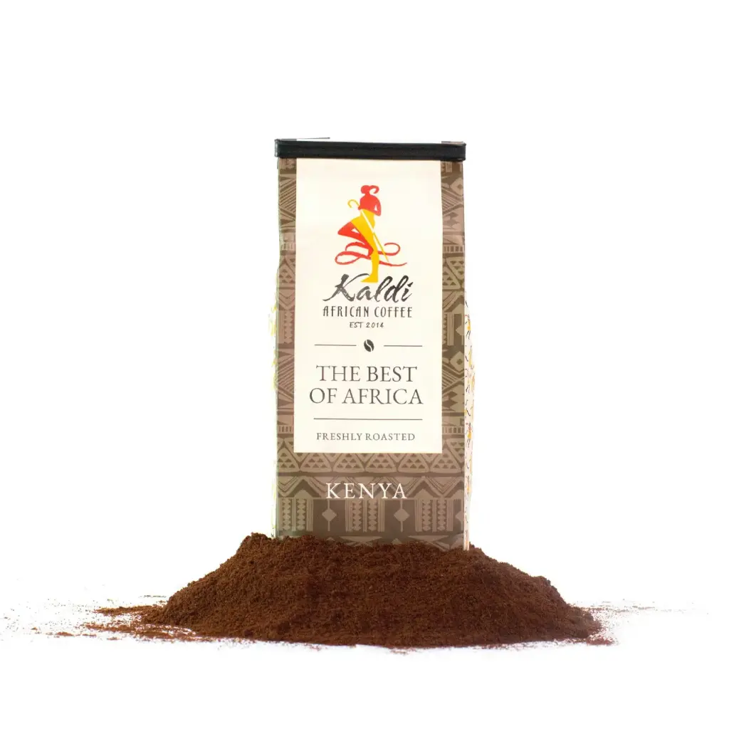 [GKEN-LF1] Kenya AA Roasted Ground Coffee (Light, Fine, 1kg)